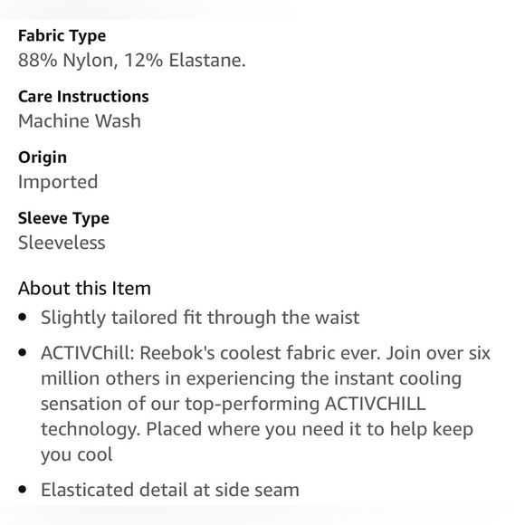 Core 10 by Reebok Women's ACTIVChill Fitted Tank - Picture 10 of 10